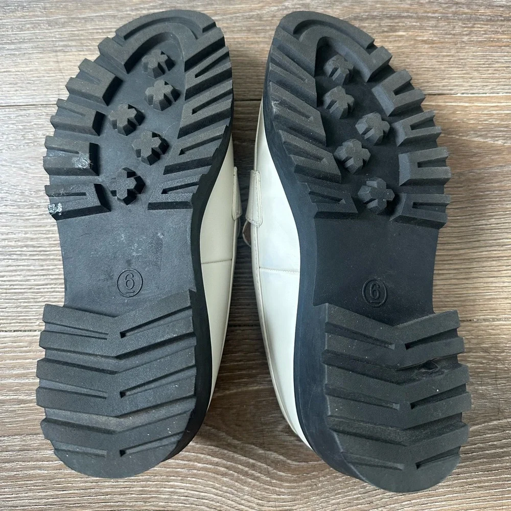 NWOT Black and White Platform Loafers - Picture 3 of 5